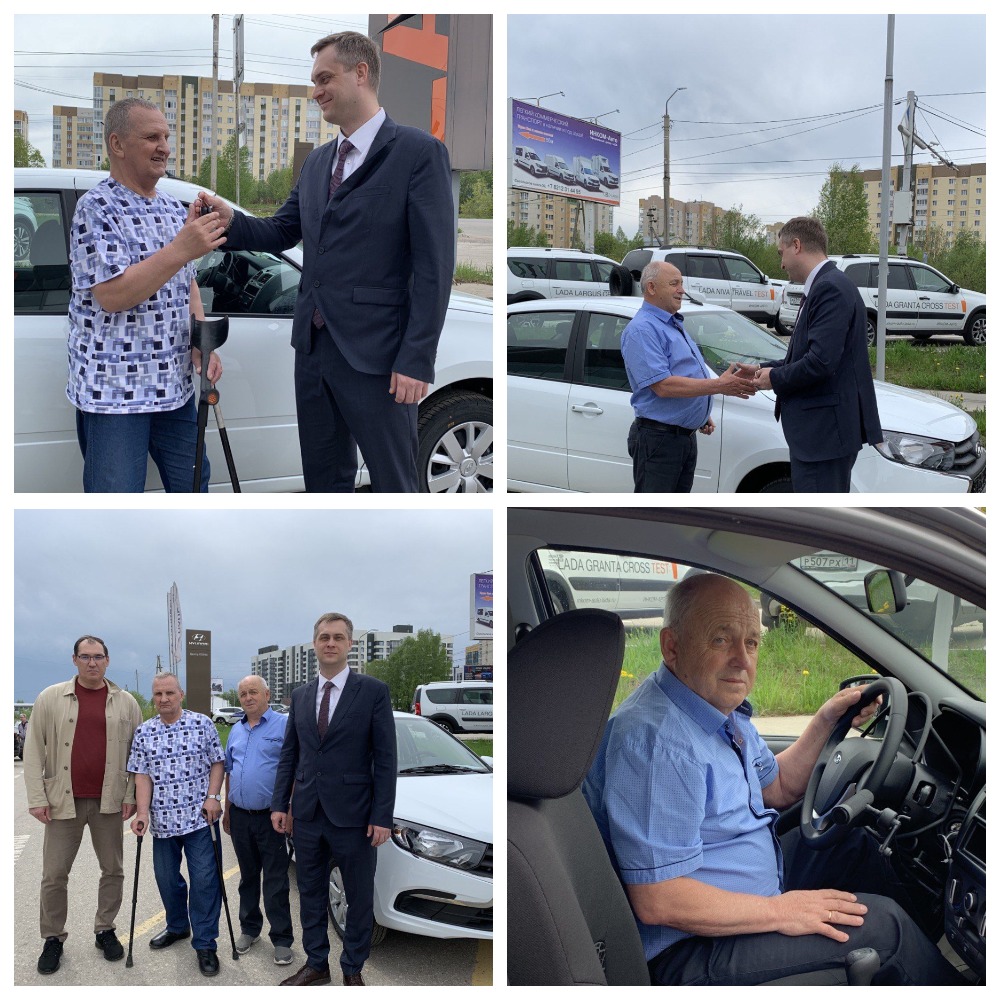 Пять жителей республики Коми получили новые автомобили от регионального отделения Социального фонда России